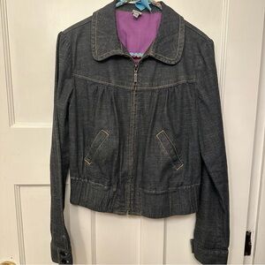 ⭐️ Nevada Sm Women's Dark Denim Jean Jacket